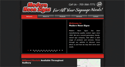Desktop Screenshot of modernneonsigns.ca